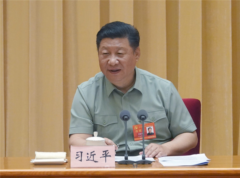 　　中央軍委黨的建設(shè)會(huì)議8月17日至19日在北京召開。中共中央總書記、國(guó)家主席、中央軍委主席習(xí)近平出席會(huì)議并發(fā)表重要講話。新華社記者 李剛 攝