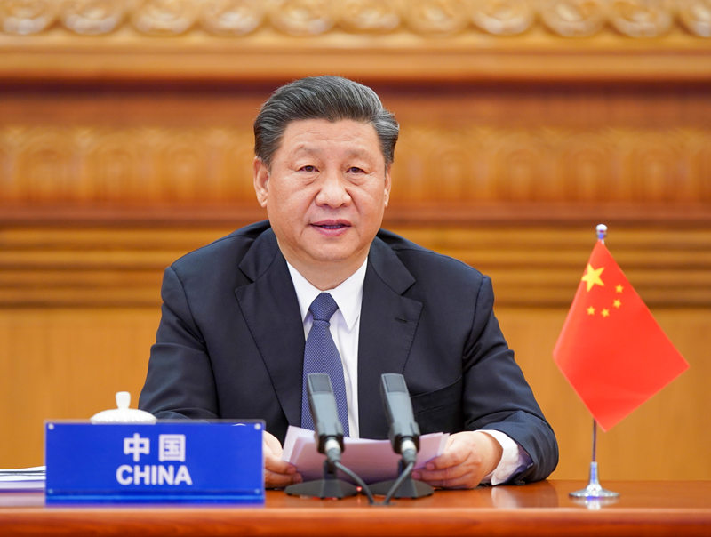 3月26日，國家主席習(xí)近平在北京出席二十國集團(tuán)領(lǐng)導(dǎo)人應(yīng)對新冠肺炎特別峰會并發(fā)表題為《攜手抗疫 共克時(shí)艱》的重要講話。