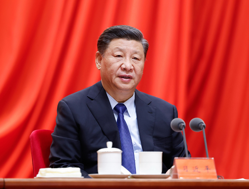 2月20日，黨史學(xué)習(xí)教育動(dòng)員大會(huì)在北京召開。中共中央總書記、國家主席、中央軍委主席習(xí)近平出席會(huì)議并發(fā)表重要講話。新華社記者 黃敬文 攝